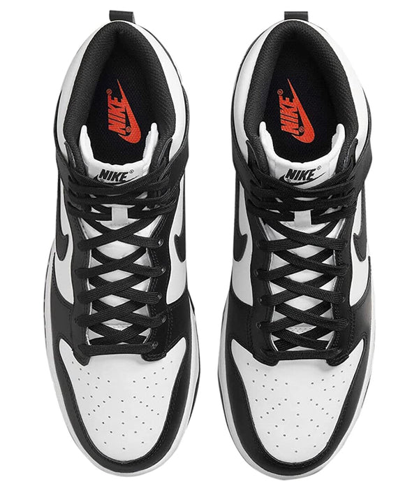 Nike Sneakers UNISEX Mod. DUNK HIGH WHITE BLACK DD1399 105 Bianco/nero