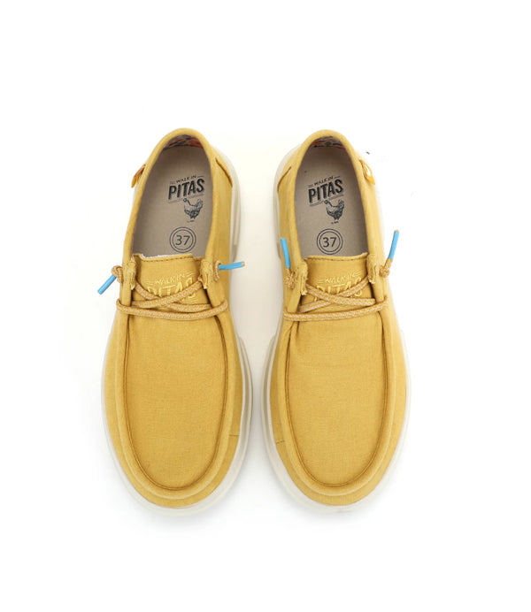 Pitas Scarpa Donna Mod. DAFNE CANVAS MOSTAZA Giallo