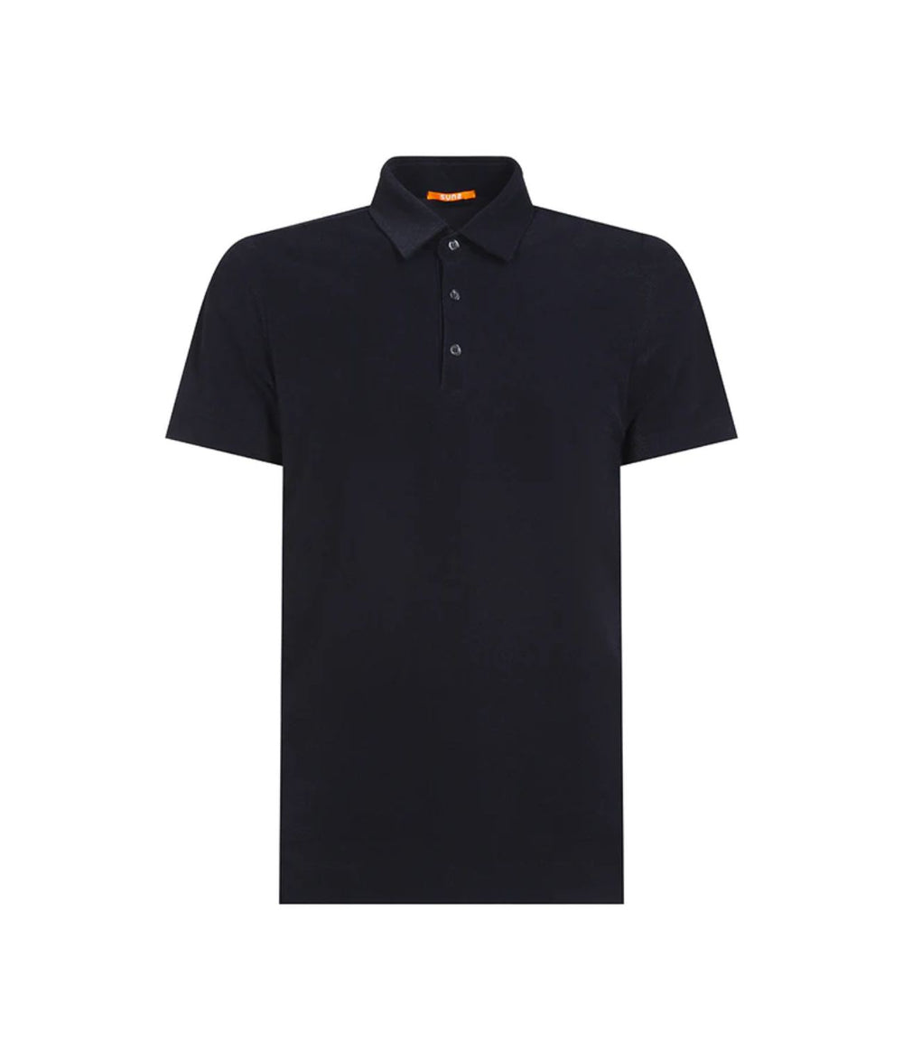 SunS Polo M/C Uomo Mod. PLS01049U BALDO SPONG TECK BLACK BLACK
