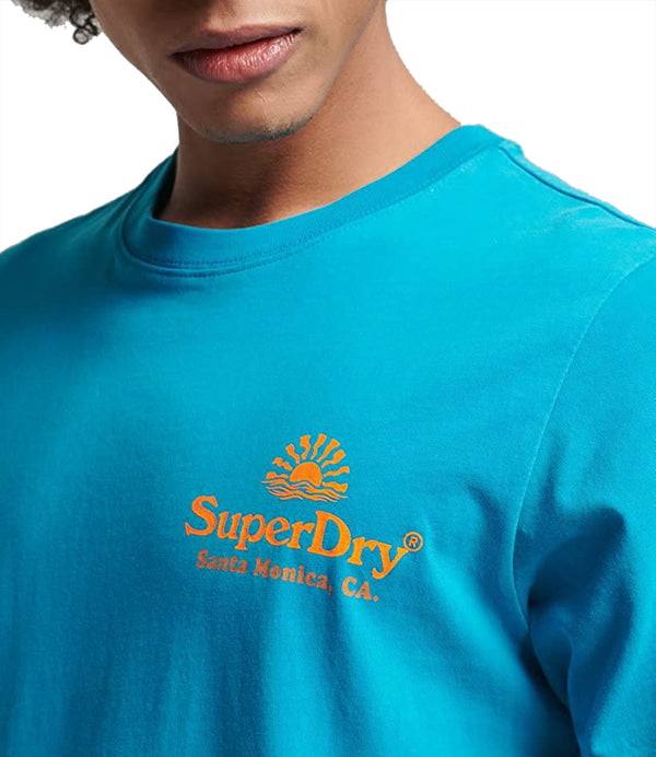 SUPERDRY T-shirt Uomo Mod. M1011678 42G Turchese