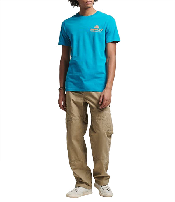 SUPERDRY T-shirt Uomo Mod. M1011678 42G Turchese