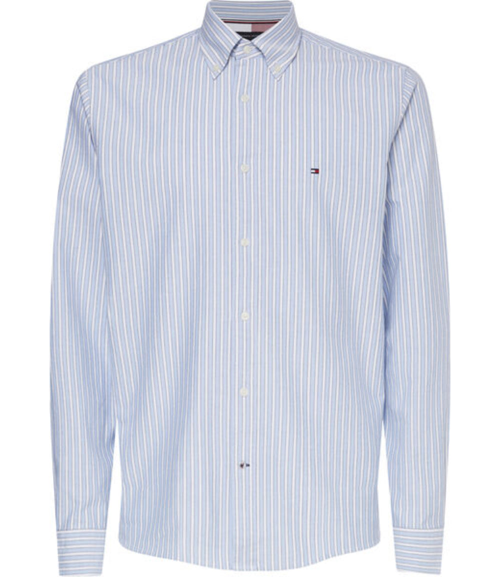 Tommy Hilfiger Camicia m/l Uomo Mod. MW0MW29166 RIGA 0A4 Blu