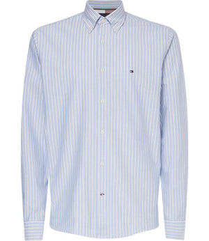 Tommy Hilfiger Camicia m/l Uomo Mod. MW0MW29166 RIGA 0A4 Blu