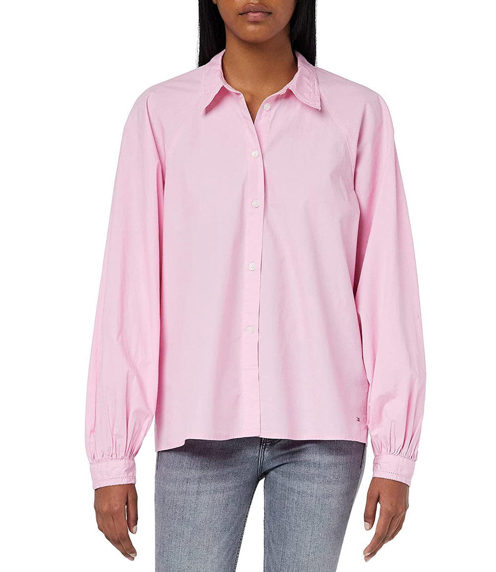 Tommy Hilfiger Camicia m/l Donna Mod. WW0WW37127 TOL Rosa