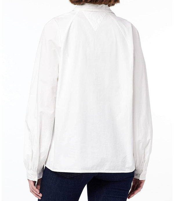 Tommy Hilfiger Camicia m/l Donna Mod. WW0WW37127 YCF WHITE