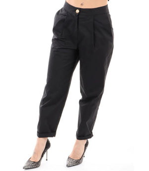 YES ZEE Pantalone Donna Mod. P389 HP00 801 BLACK
