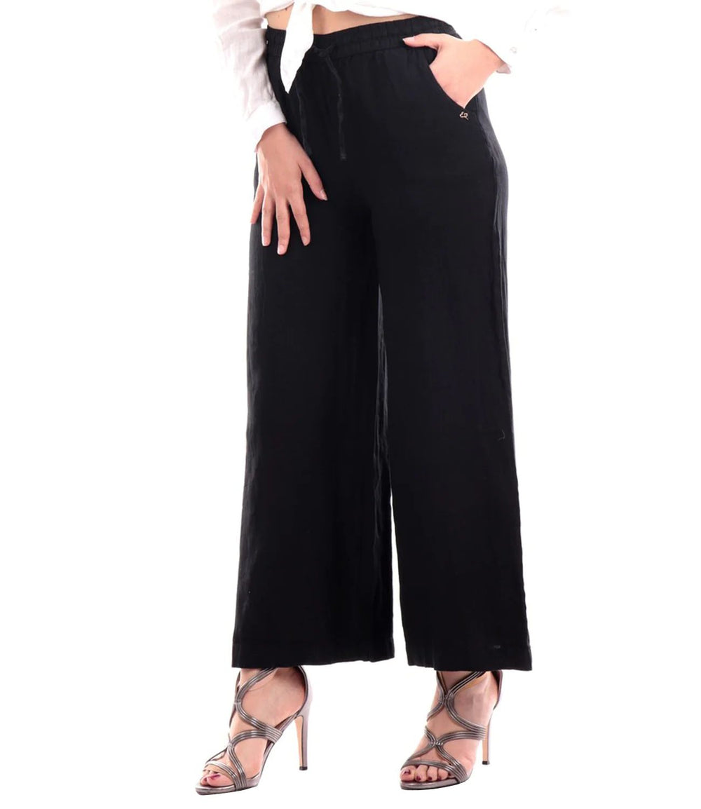 YES ZEE Pantalone Donna Mod. P398 XK00 801 BLACK