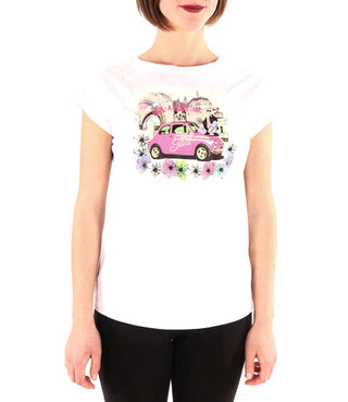 YES ZEE T-shirt Donna Mod. T215 S100 101 Bianco