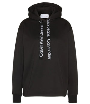 Calvin Klein Jeans Felpa cappuccio Donna Mod. J20J221942 BEH Black