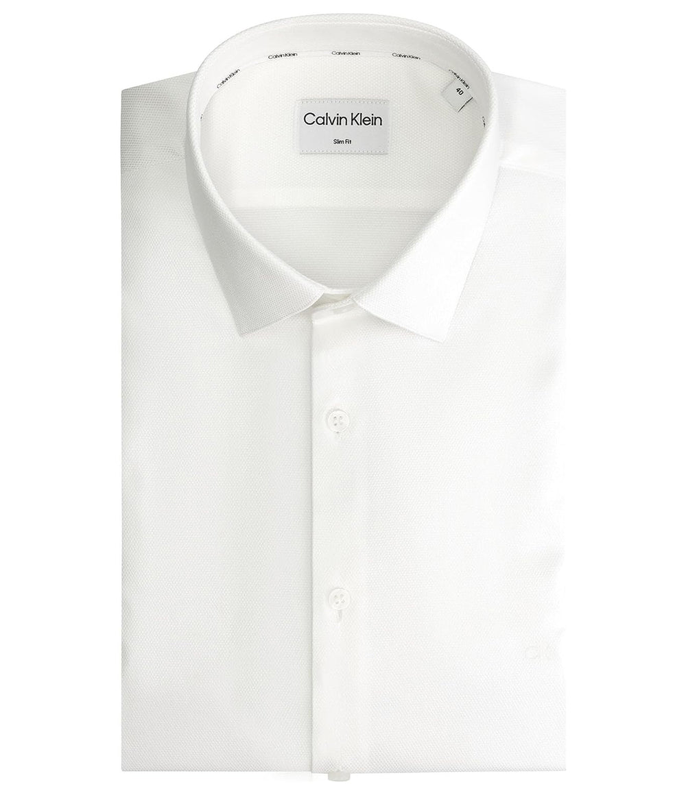 Calvin Klein Camicia m/l Uomo Mod. K10K111637 0K4 WHITE