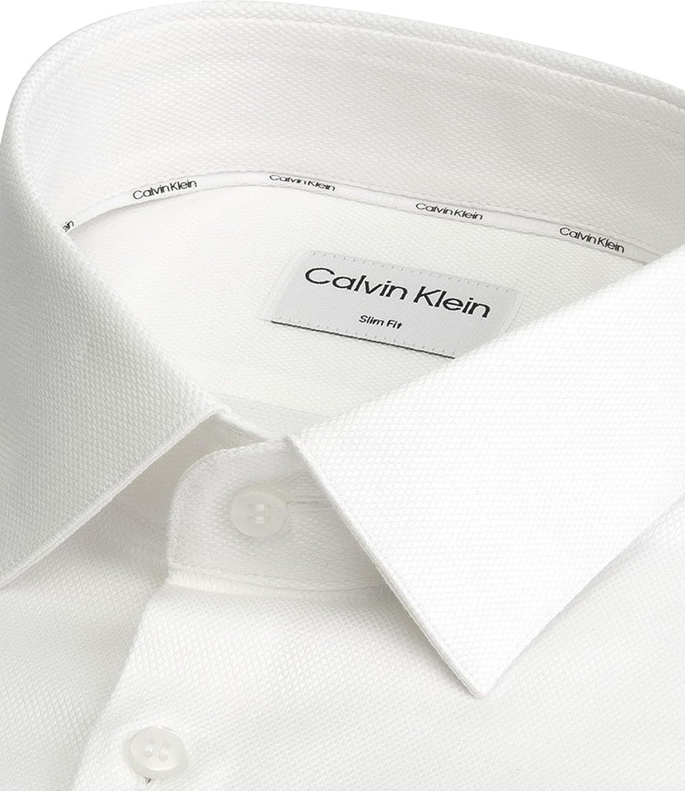 Calvin Klein Camicia m/l Uomo Mod. K10K111637 0K4 WHITE