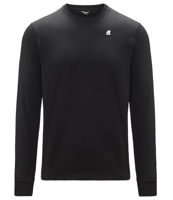 K-Way T-shitr ml Uomo Mod. ELMER K5115EW USY Black