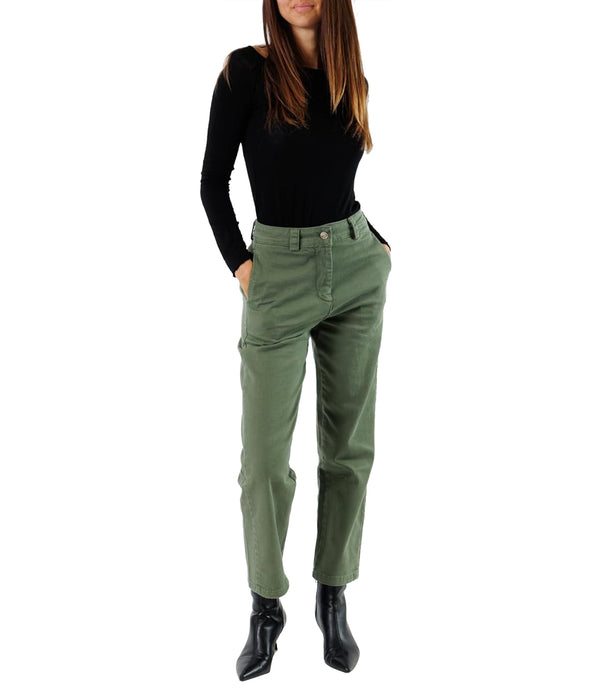 Kontatto Pantalone Donna Mod. TT1706 Militare