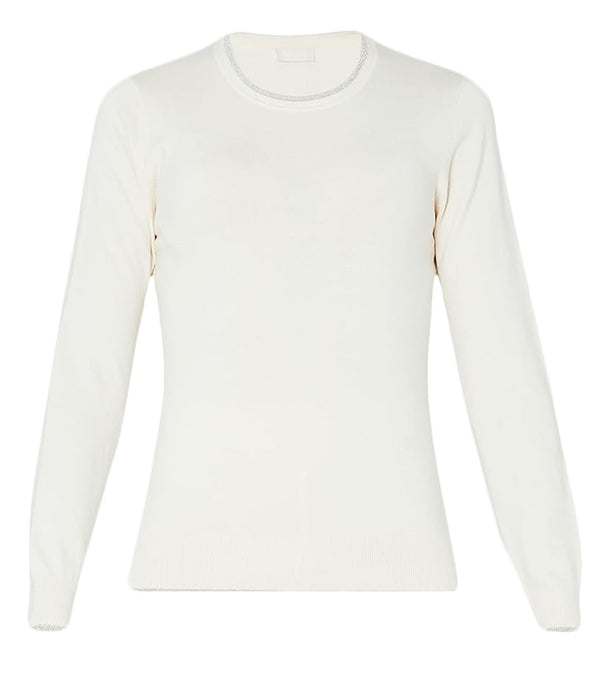 Liu Jo Maglia Donna Mod. MF3391 MS49I 20304 Panna