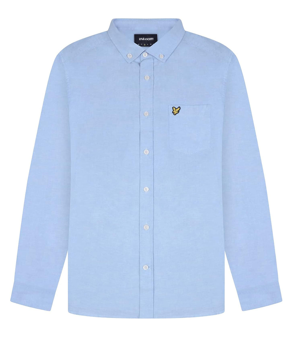 Lyle & Scott Camicia m/l Uomo Mod. LW1302 X41 Celeste