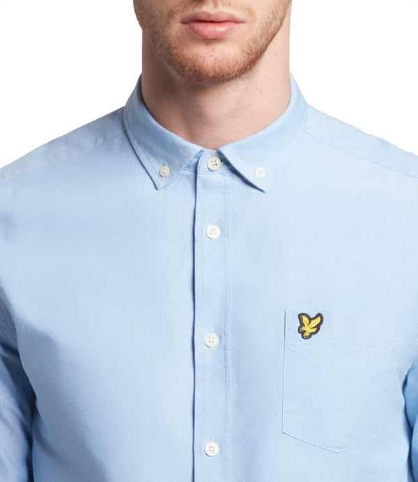 Lyle & Scott Camicia m/l Uomo Mod. LW1302 X41 Celeste