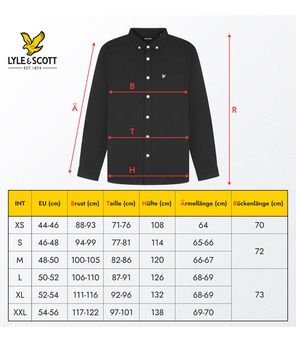 Lyle & Scott Camicia m/l Uomo Mod. LW1302 Z865 BLACK