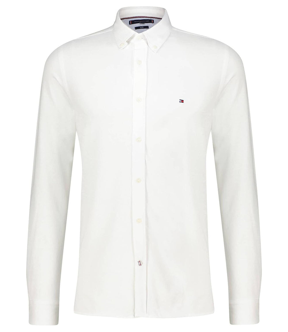 Tommy Hilfiger Camicia manica lunga Uomo Mod. MW0MW30675 YCF White