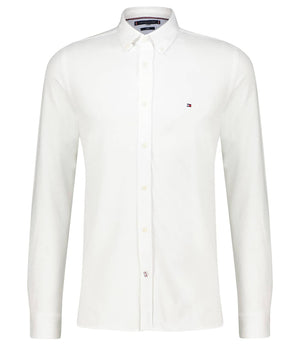 Tommy Hilfiger Camicia manica lunga Uomo Mod. MW0MW30675 YCF White