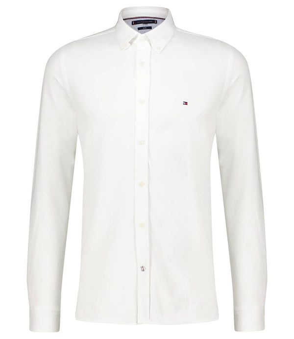 Tommy Hilfiger Camicia manica lunga Uomo Mod. MW0MW30675 YCF White