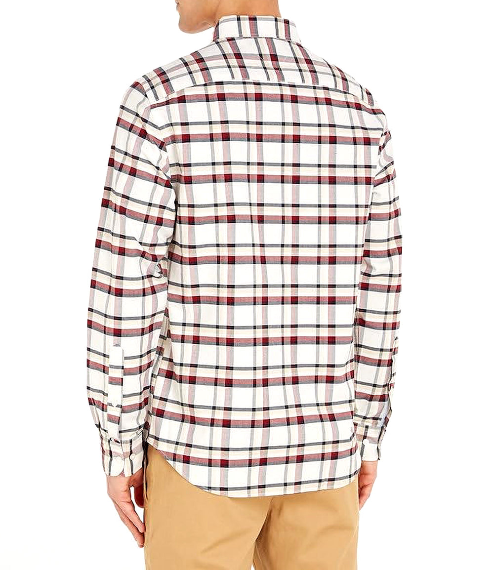 Tommy Hilfiger Camicia m/l Uomo Mod. MW0MW31745 0QY White