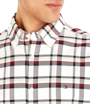 Tommy Hilfiger Camicia m/l Uomo Mod. MW0MW31745 0QY White