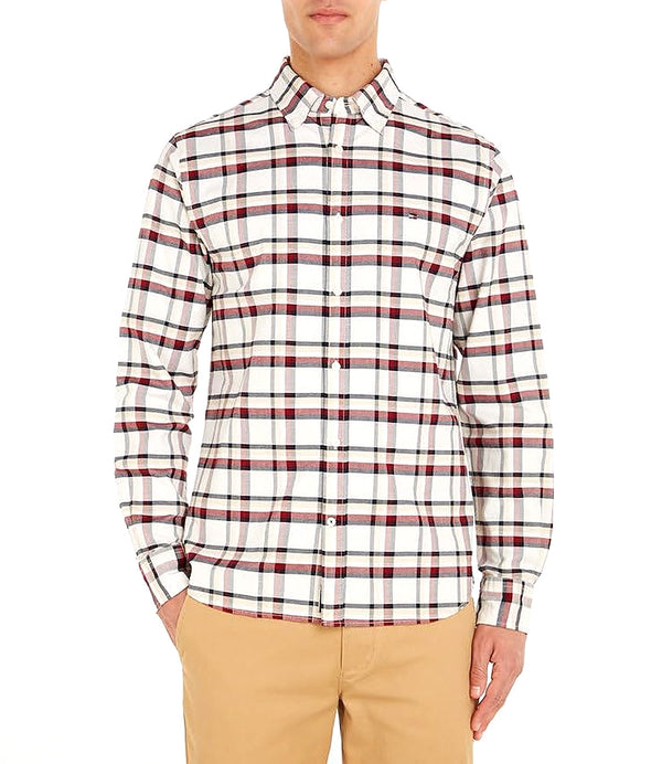 Tommy Hilfiger Camicia m/l Uomo Mod. MW0MW31745 0QY White