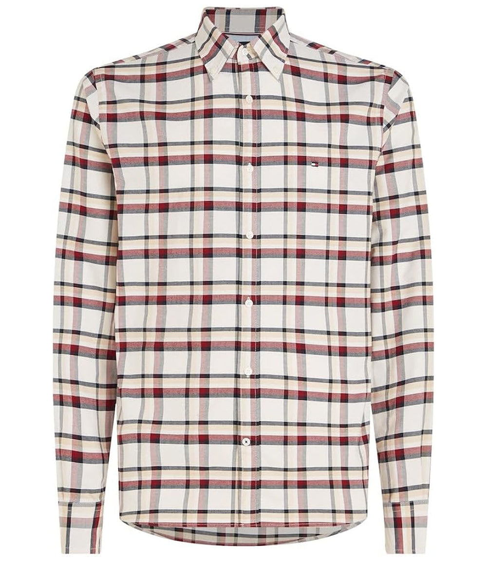 Tommy Hilfiger Camicia m/l Uomo Mod. MW0MW31745 0QY White