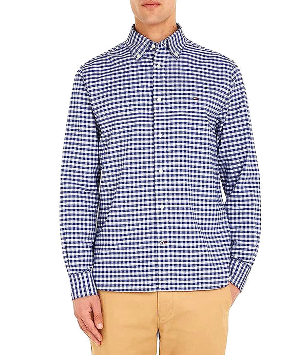 Tommy Hilfiger Camicia manica lunga Uomo Mod. MW0MW31783 0MS Blu