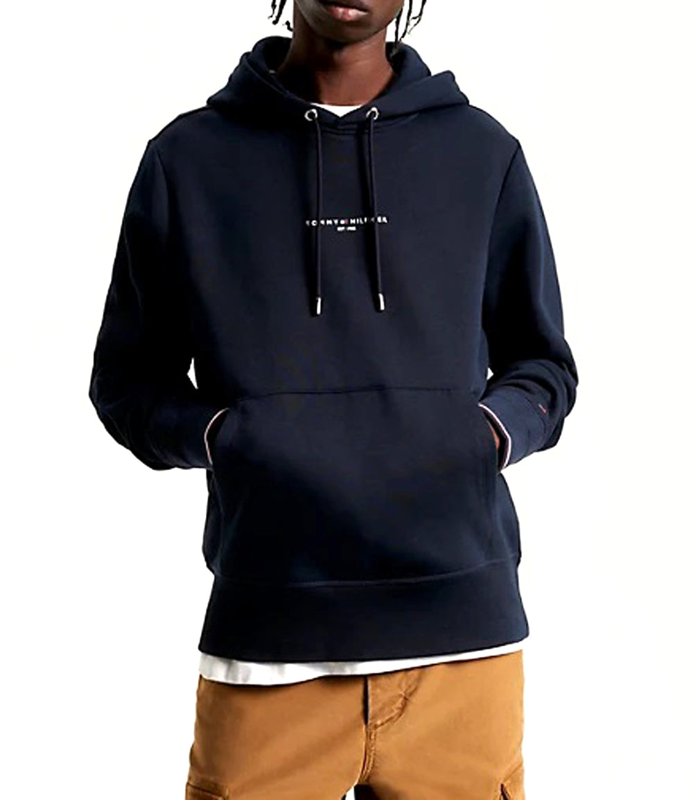 Tommy Hilfiger Felpa cappuccio Uomo Mod. MW0MW32673 DW5 Blu