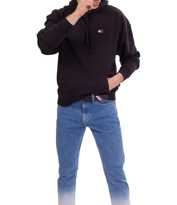 Tommy Jeans Felpa cappuccio Uomo Mod. DM0DM16369 BDS Black