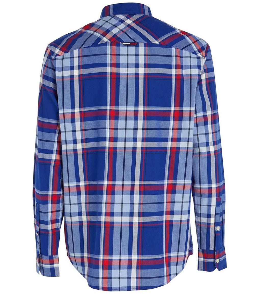 Tommy Jeans Camicia m/l Uomo Mod. DM0DM16612 C9B Blue