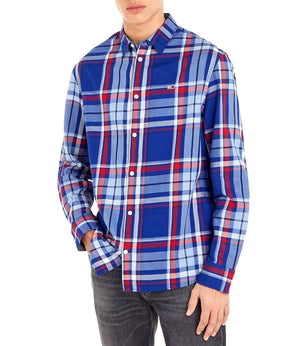 Tommy Jeans Camicia m/l Uomo Mod. DM0DM16612 C9B Blue