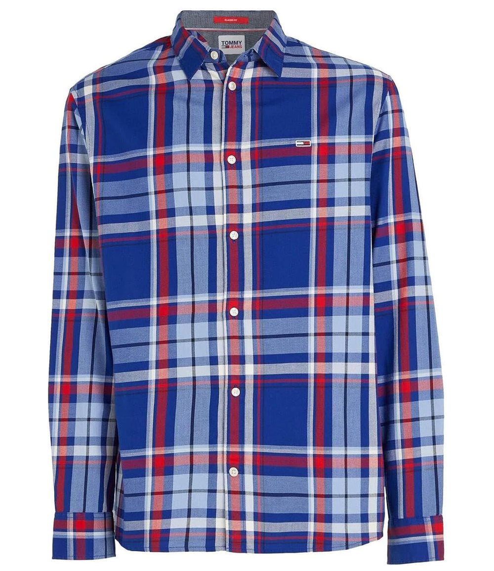 Tommy Jeans Camicia m/l Uomo Mod. DM0DM16612 C9B Blue