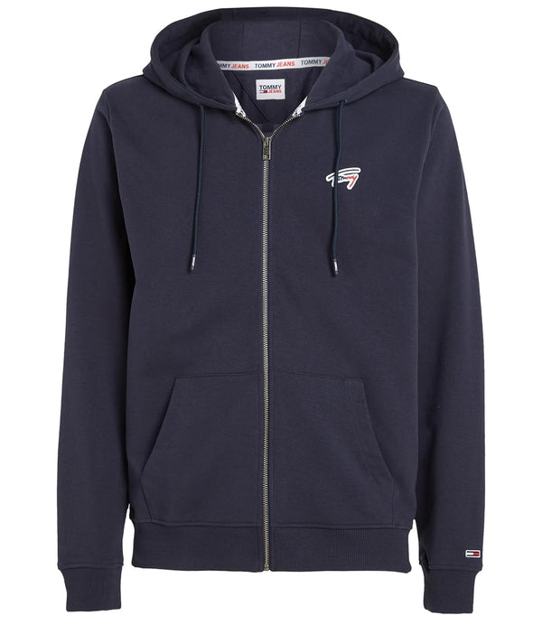Tommy Jeans Felpa Zip Uomo Mod. DM0DM16798 DW5 Blu