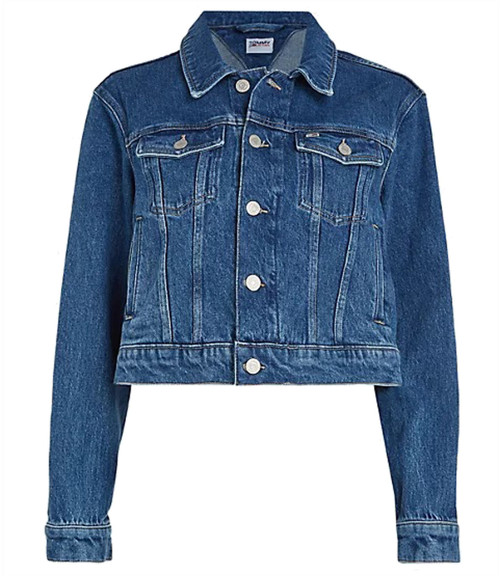 Tommy Jeans Giubbotto corto Donna Mod. DW0DW16055 IA5 Denim