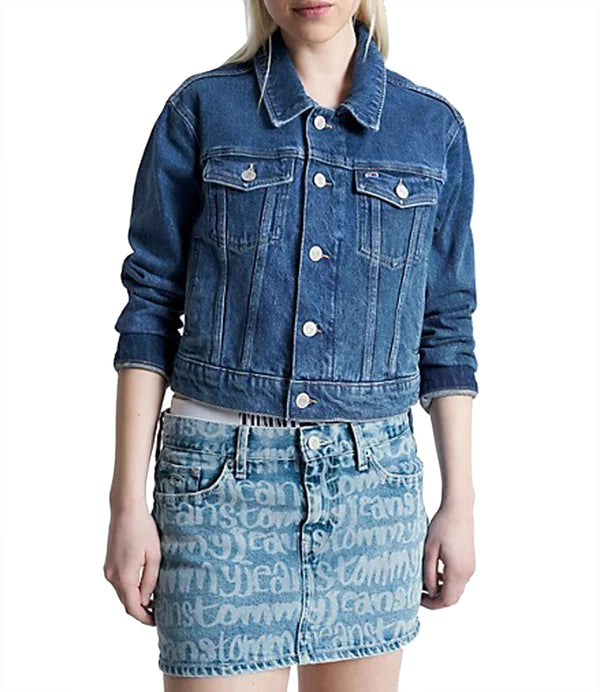 Tommy Jeans Giubbotto corto Donna Mod. DW0DW16055 IA5 Denim