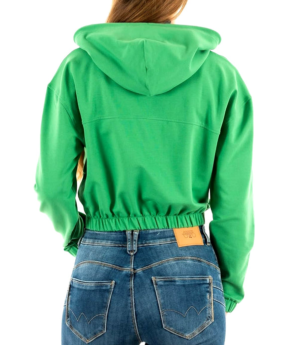 Tommy Jeans Felpa cappuccio Donna Mod. DW0DW16135 LY3 Verde