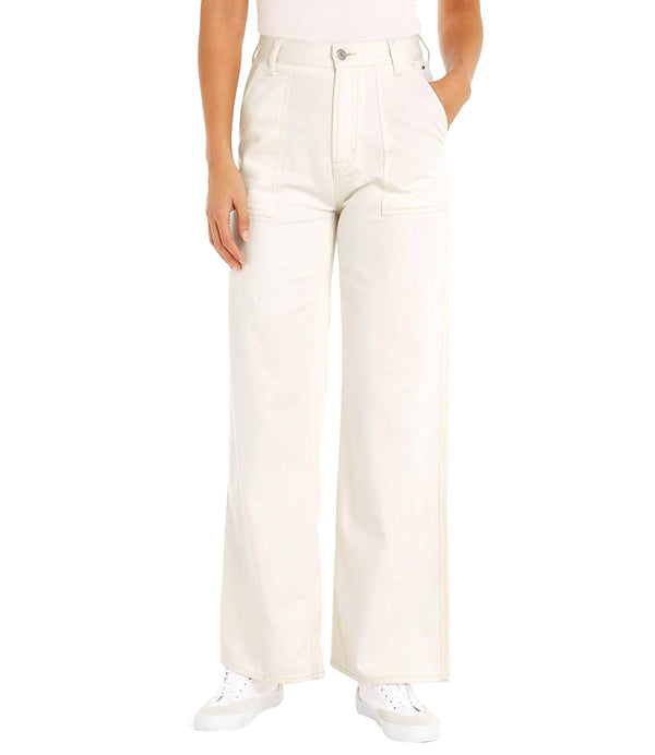 Tommy Jeans Pantalone Donna Mod. DW0DW16163 YBH Panna