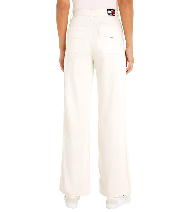 Tommy Jeans Pantalone Donna Mod. DW0DW16163 YBH Panna