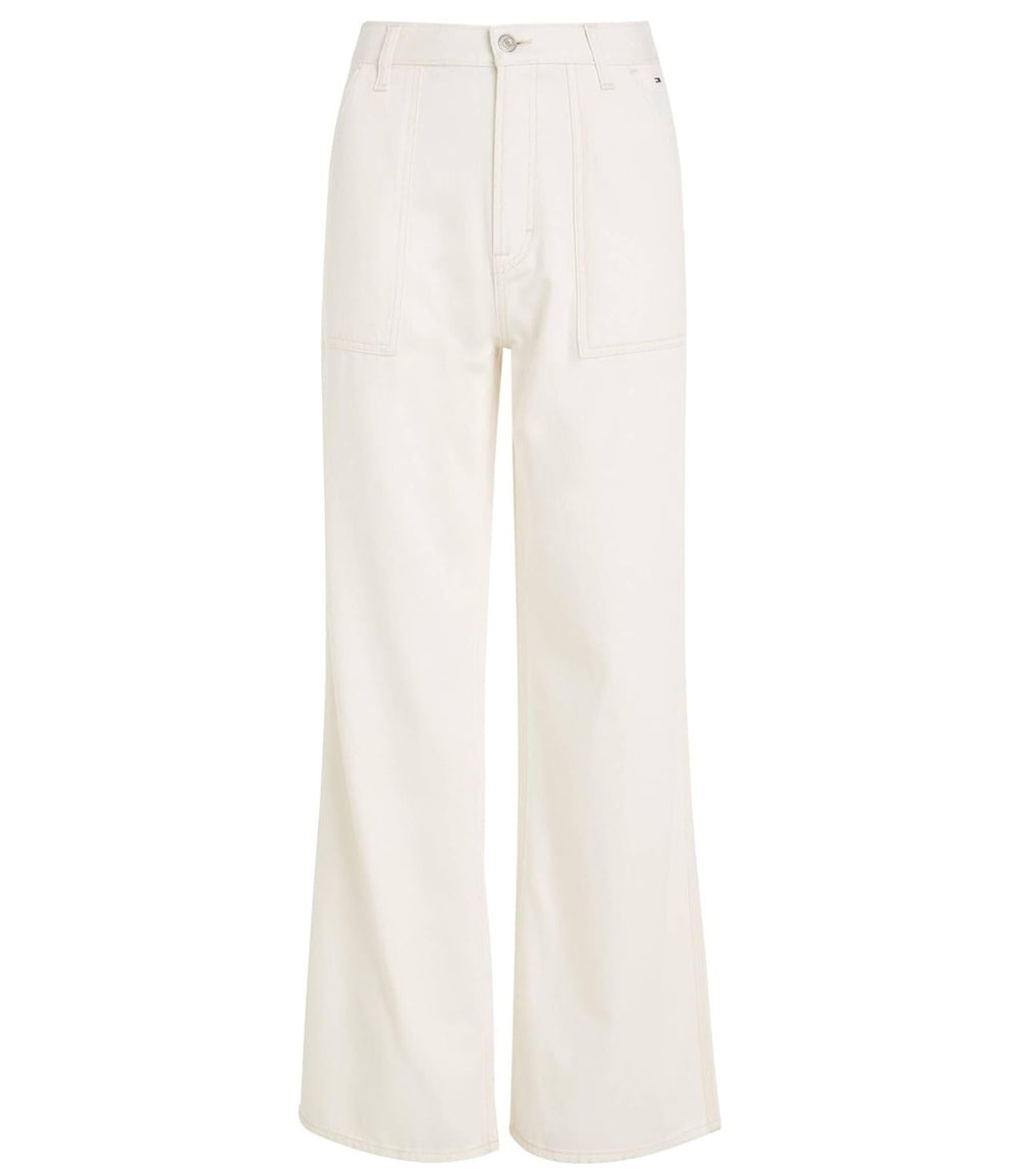 Tommy Jeans Pantalone Donna Mod. DW0DW16163 YBH Panna