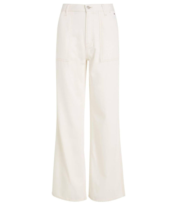 Tommy Jeans Pantalone Donna Mod. DW0DW16163 YBH Panna