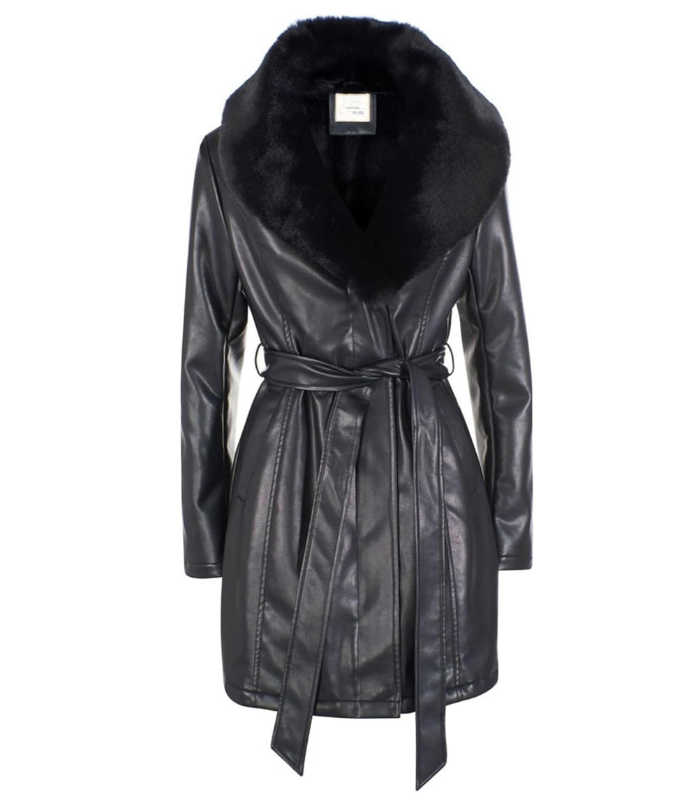 Yes Zee Cappotto Donna Mod. O014 KD00 801 Nero