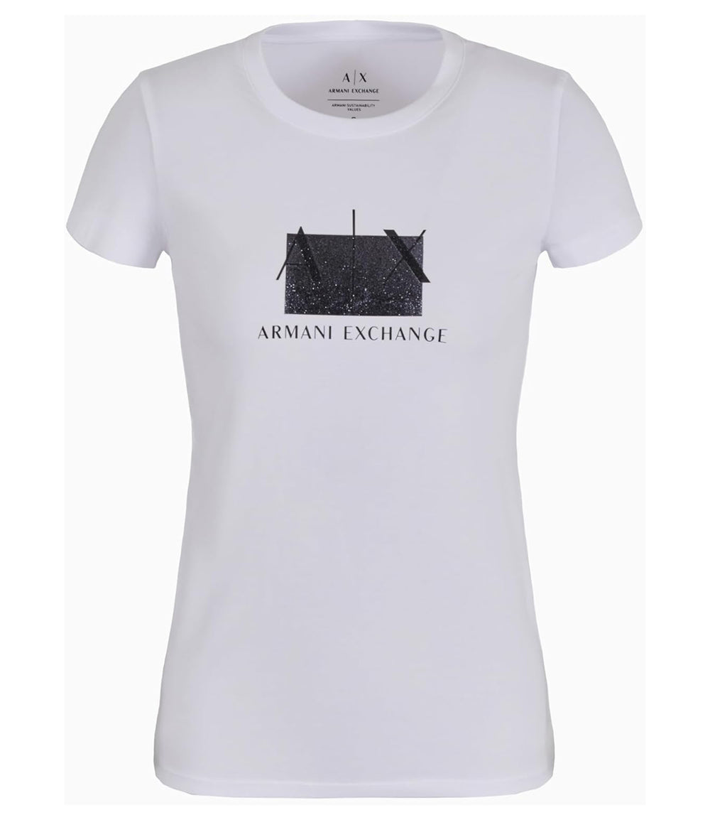 A|X Armani Exchange T-shirt Donna Mod. 3DYT51 YJETZ 1000 WHITE