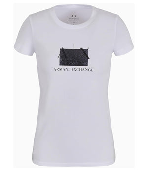 A|X Armani Exchange T-shirt Donna Mod. 3DYT51 YJETZ 1000 WHITE