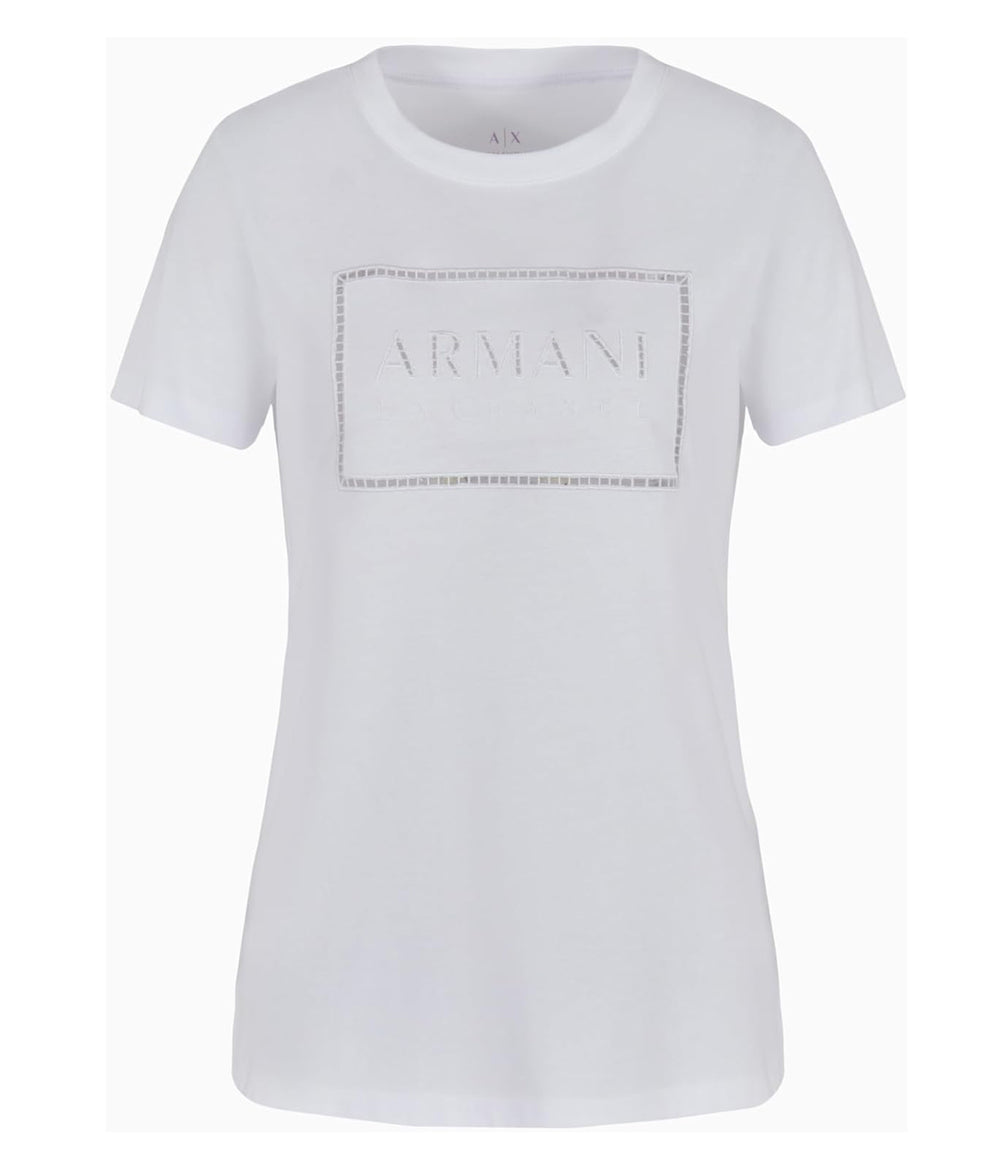 A|X Armani Exchange T-shirt Donna Mod. 3DYT59 YJ3RZ 1000 White