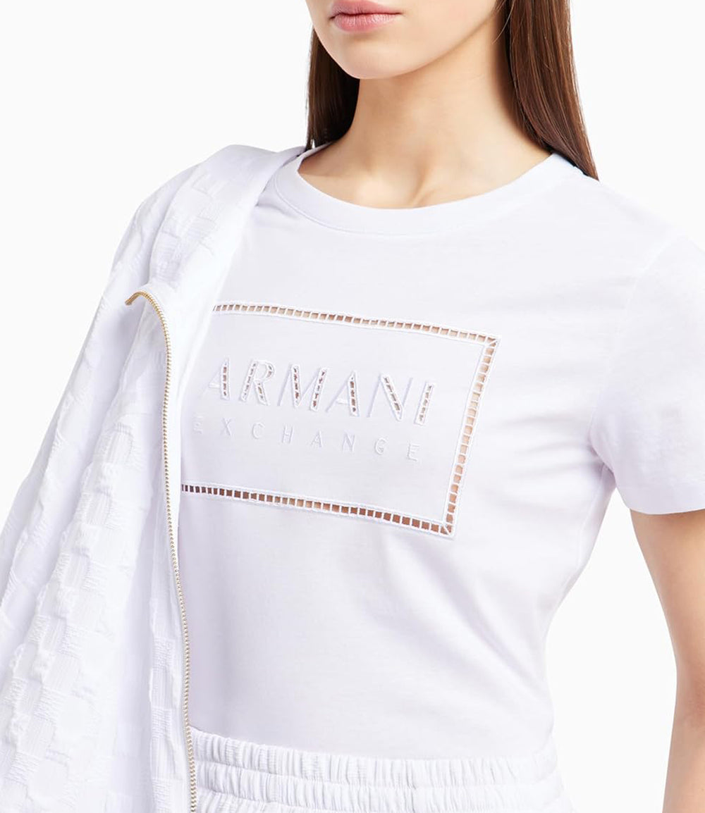 A|X Armani Exchange T-shirt Donna Mod. 3DYT59 YJ3RZ 1000 White