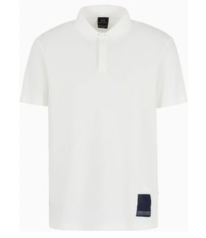 A|X Armani Exchange Polo Manica Corta Uomo Mod. 3DZFHH ZJXHZ 1116 White