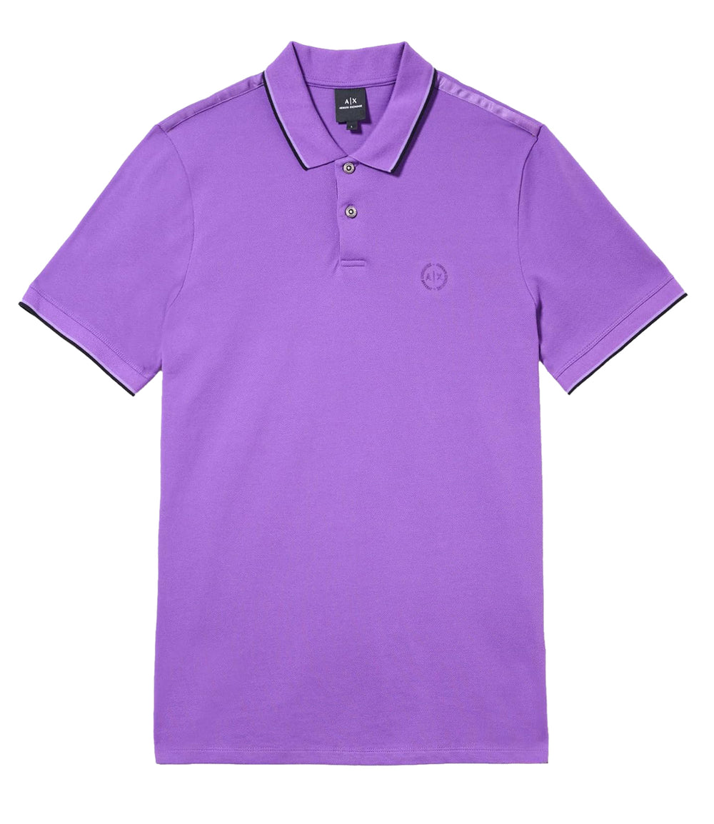 Armani Exchange Polo Manica Corta Uomo Mod. 8NZF75 Z8M5Z 1510 viola