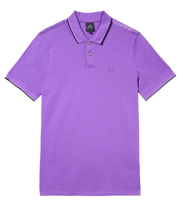 Armani Exchange Polo Manica Corta Uomo Mod. 8NZF75 Z8M5Z 1510 viola